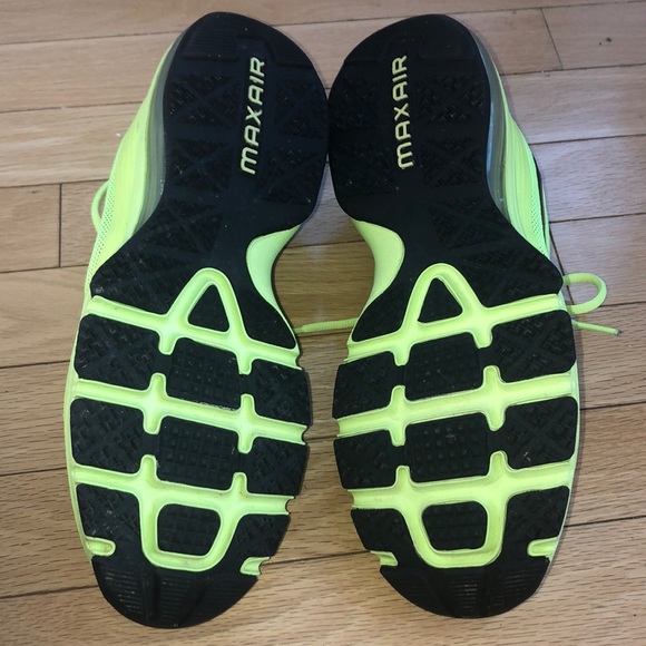 NIKE NEON MAX AIR TRAINING SNEAKERS SIZE 7.5 - Picture 7 of 8